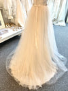 Exclusive to Your Little Secret! Beautiful Lightweight Chapel Ivory tulle over skirt
