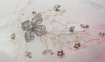 Beautiful pearl and diamanté floral spray tiara